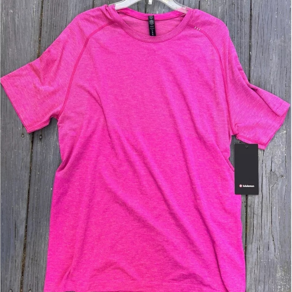 NWT Lululemon Men Pink Clay Purple Highlight Metal Vent Tech SS 2.0 Shirt Top XL